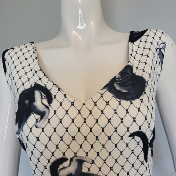 Smak Parlour Cat Print Dress, VGUC, Size L - Picture 2 of 8